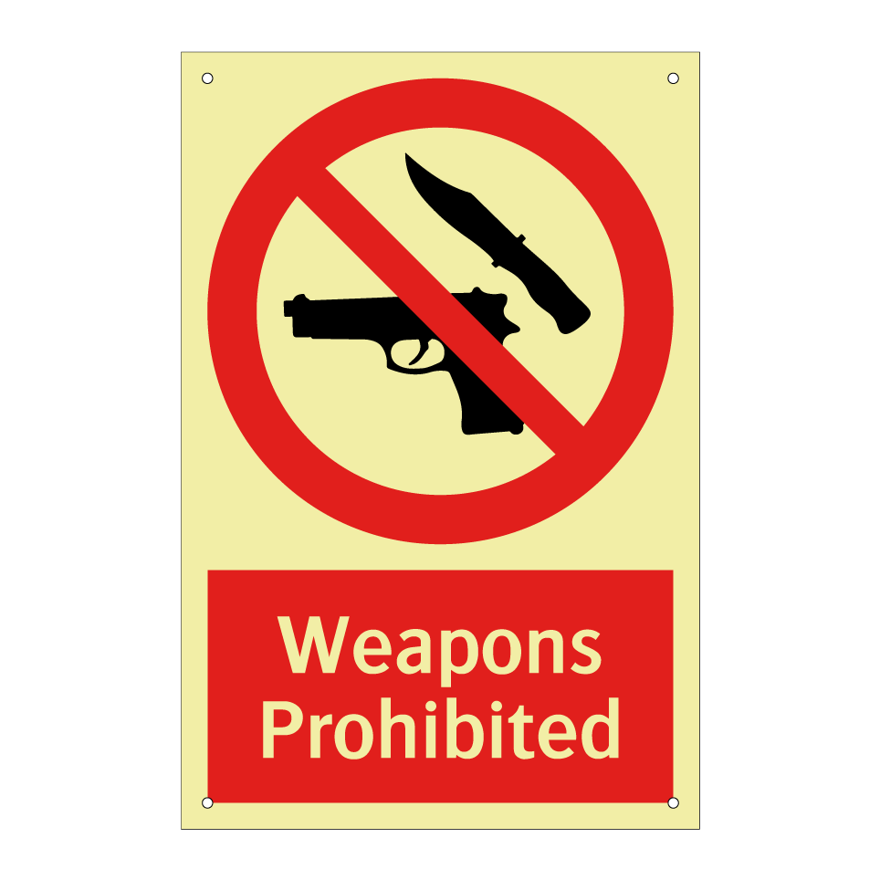 Weapons Prohibited