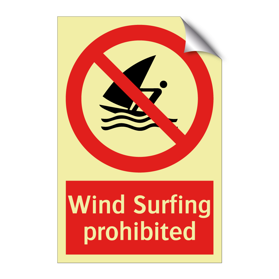 Wind Surfing prohibited