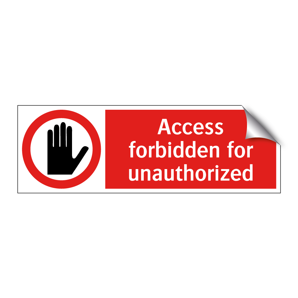Access forbidden for unauthorized
