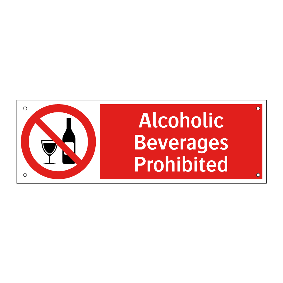Alcoholic Beverages Prohibited