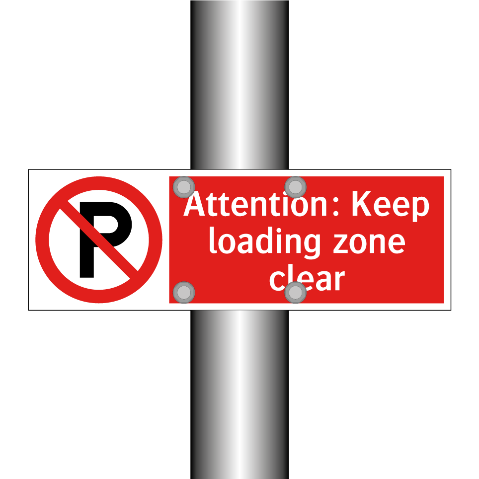 Attention: Keep loading zone clear