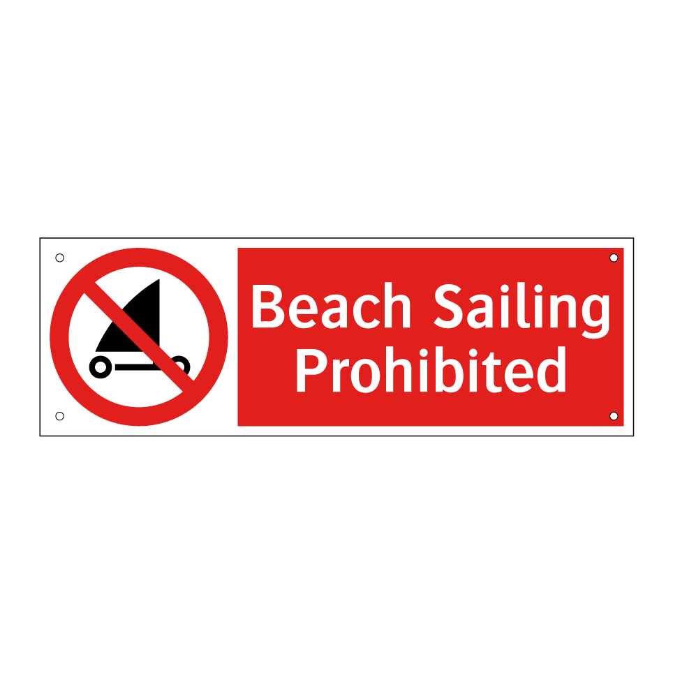 Beach Sailing Prohibited
