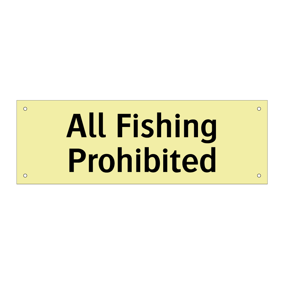 All Fishing Prohibited