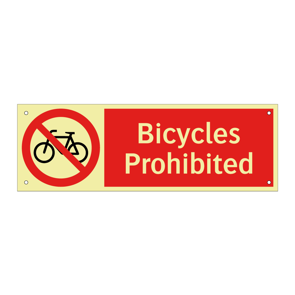 Bicycles Prohibited