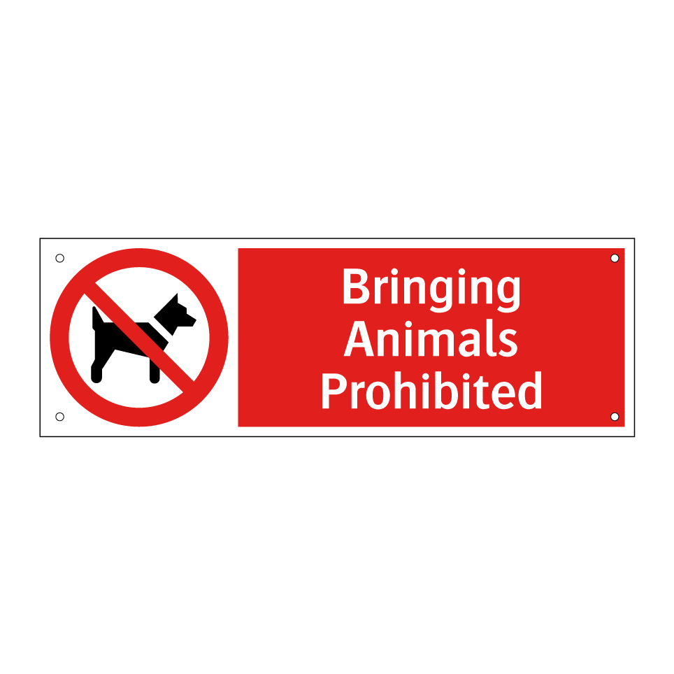 Bringing Animals Prohibited
