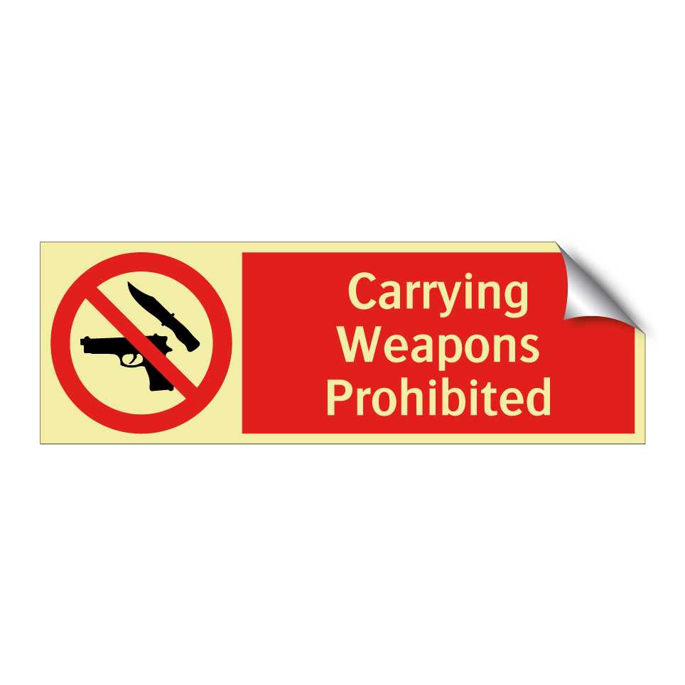 Carrying Weapons Prohibited