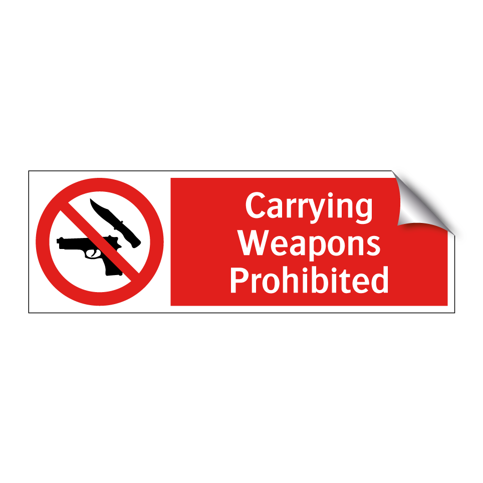 Carrying Weapons Prohibited