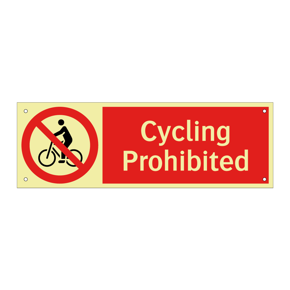 Cycling Prohibited