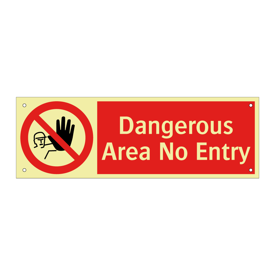 Dangerous Area No Entry
