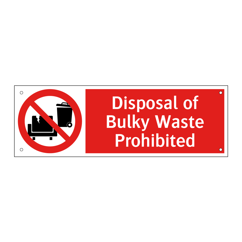 Disposal of Bulky Waste Prohibited