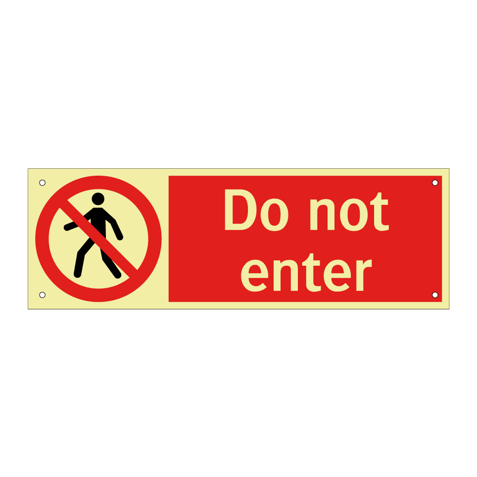 Do not enter