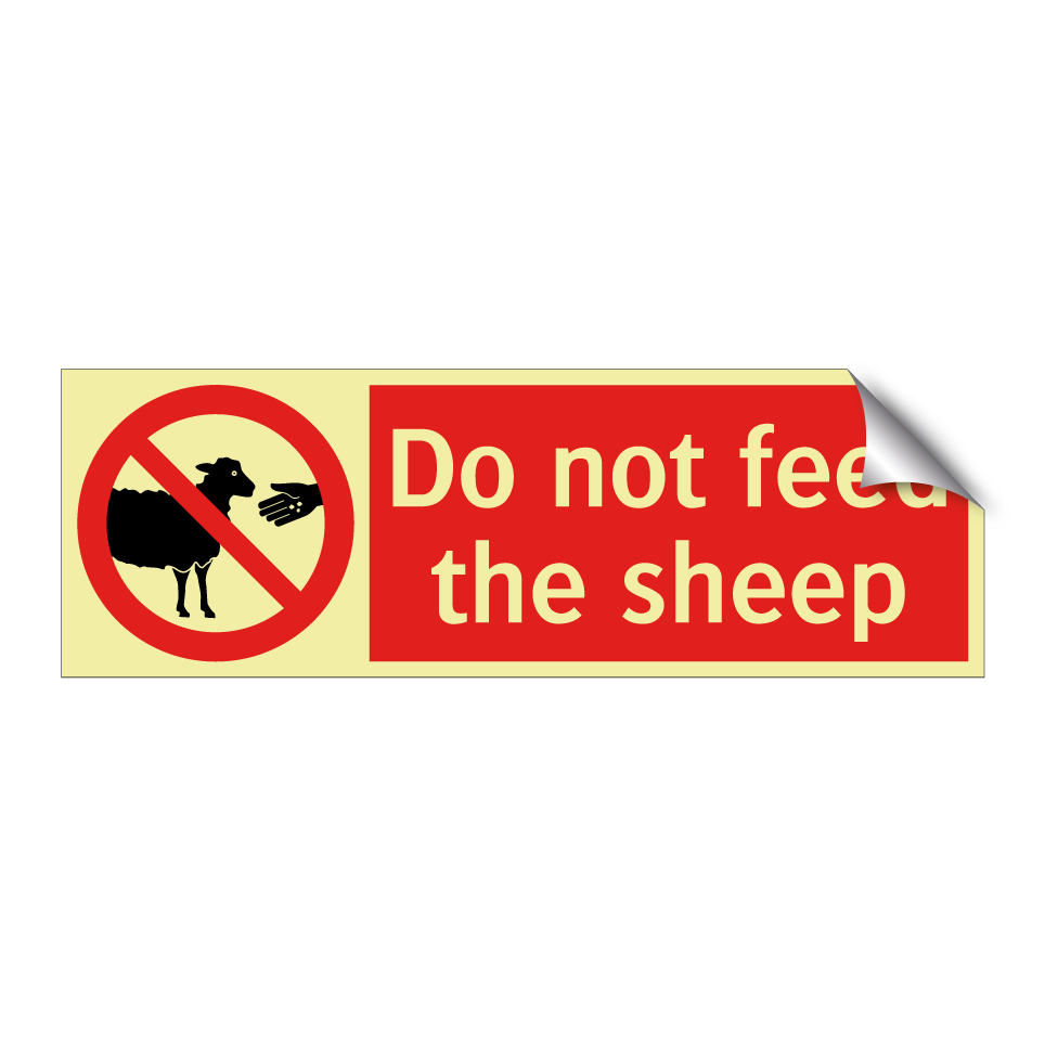 Do not feed the sheep