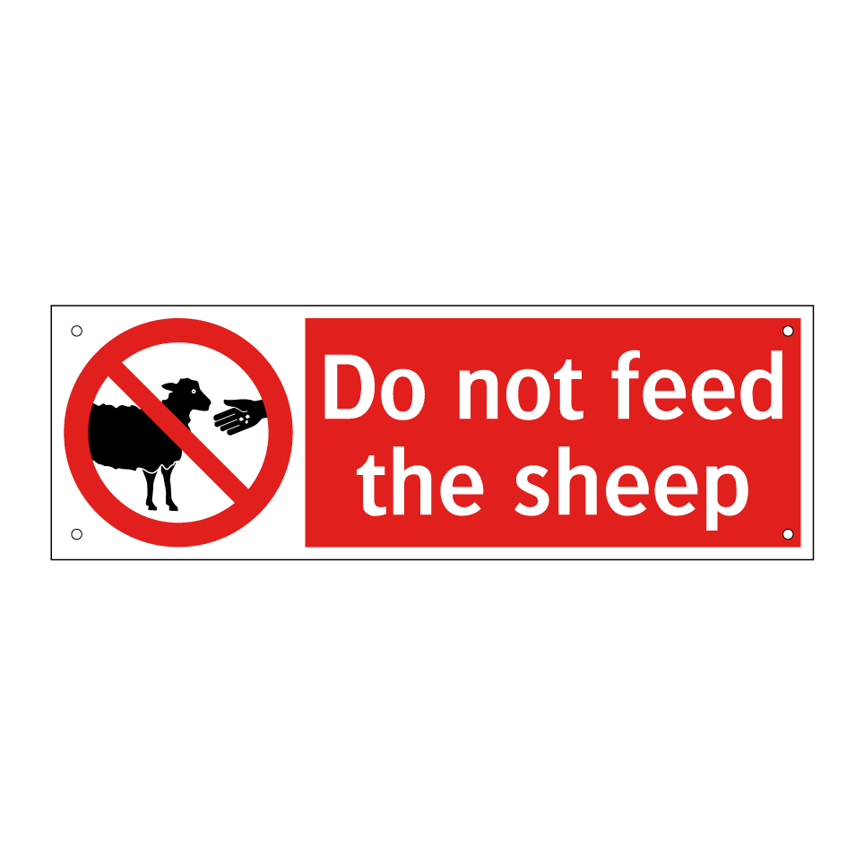 Do not feed the sheep
