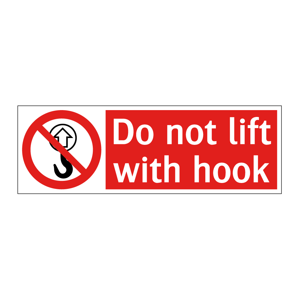 Do not lift with hook