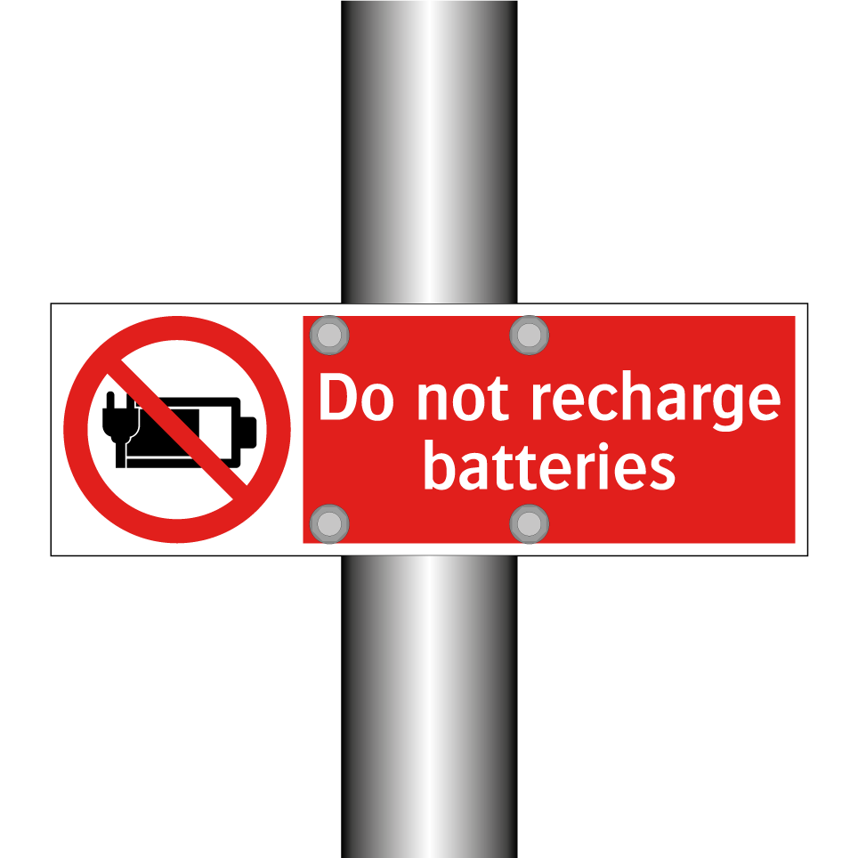 Do not recharge batteries