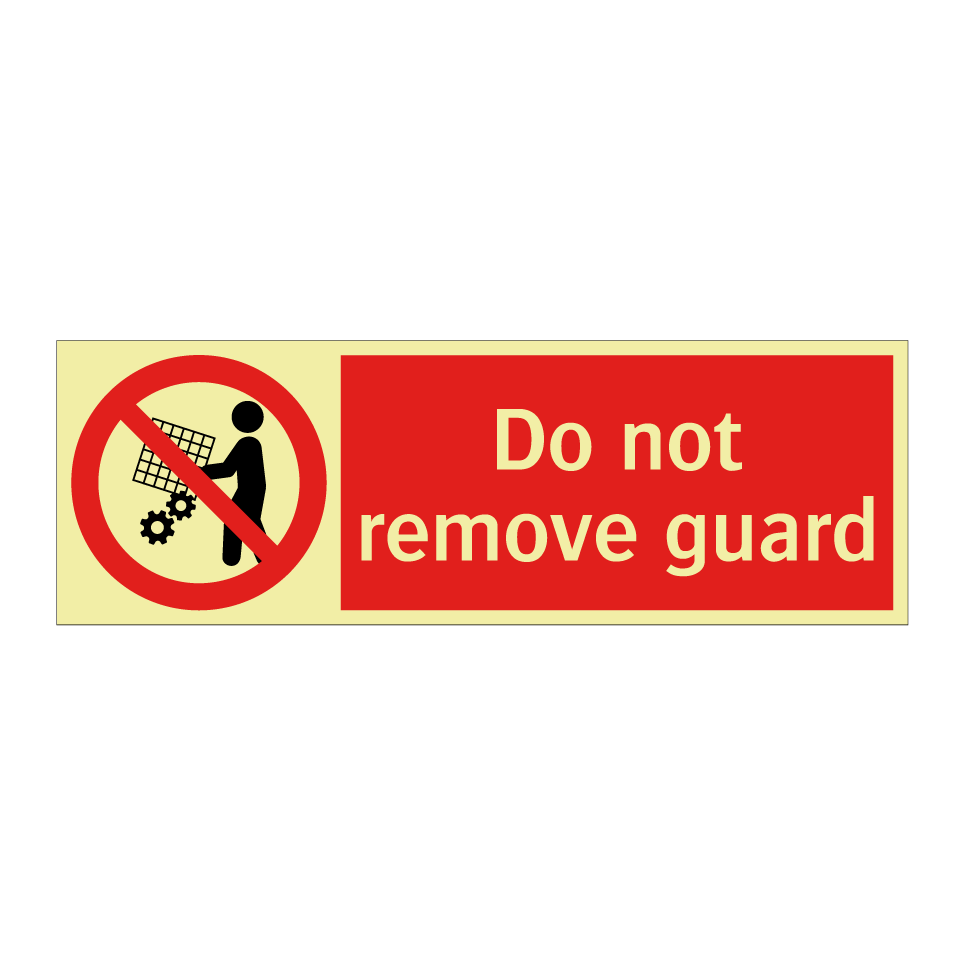 Do not remove guard