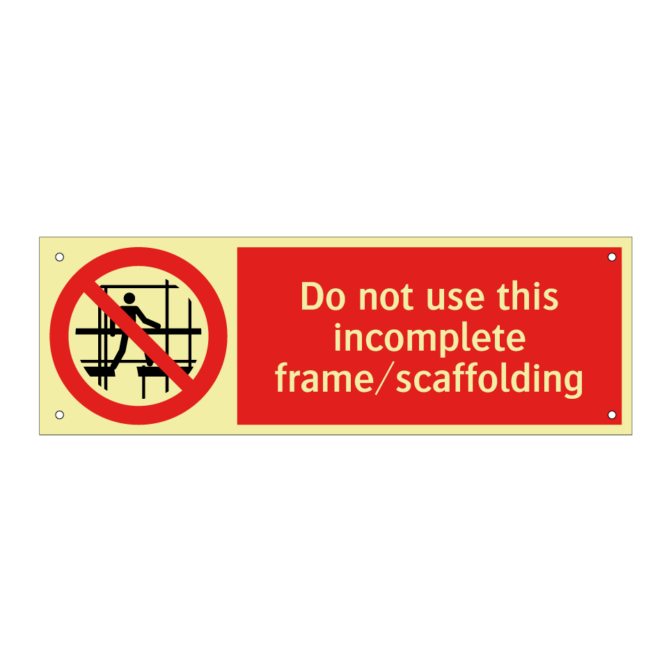 Do not use this incomplete frame/scaffolding