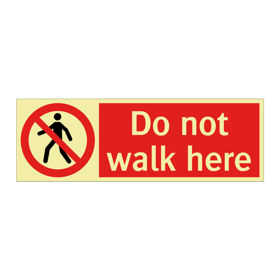 Do not walk here