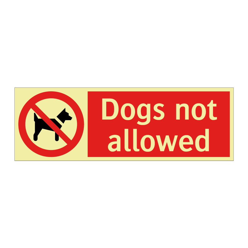Dogs not allowed