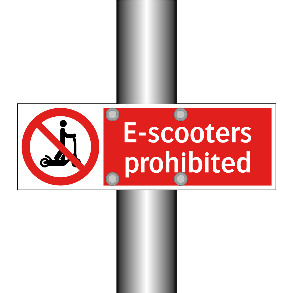 E-scooters prohibited