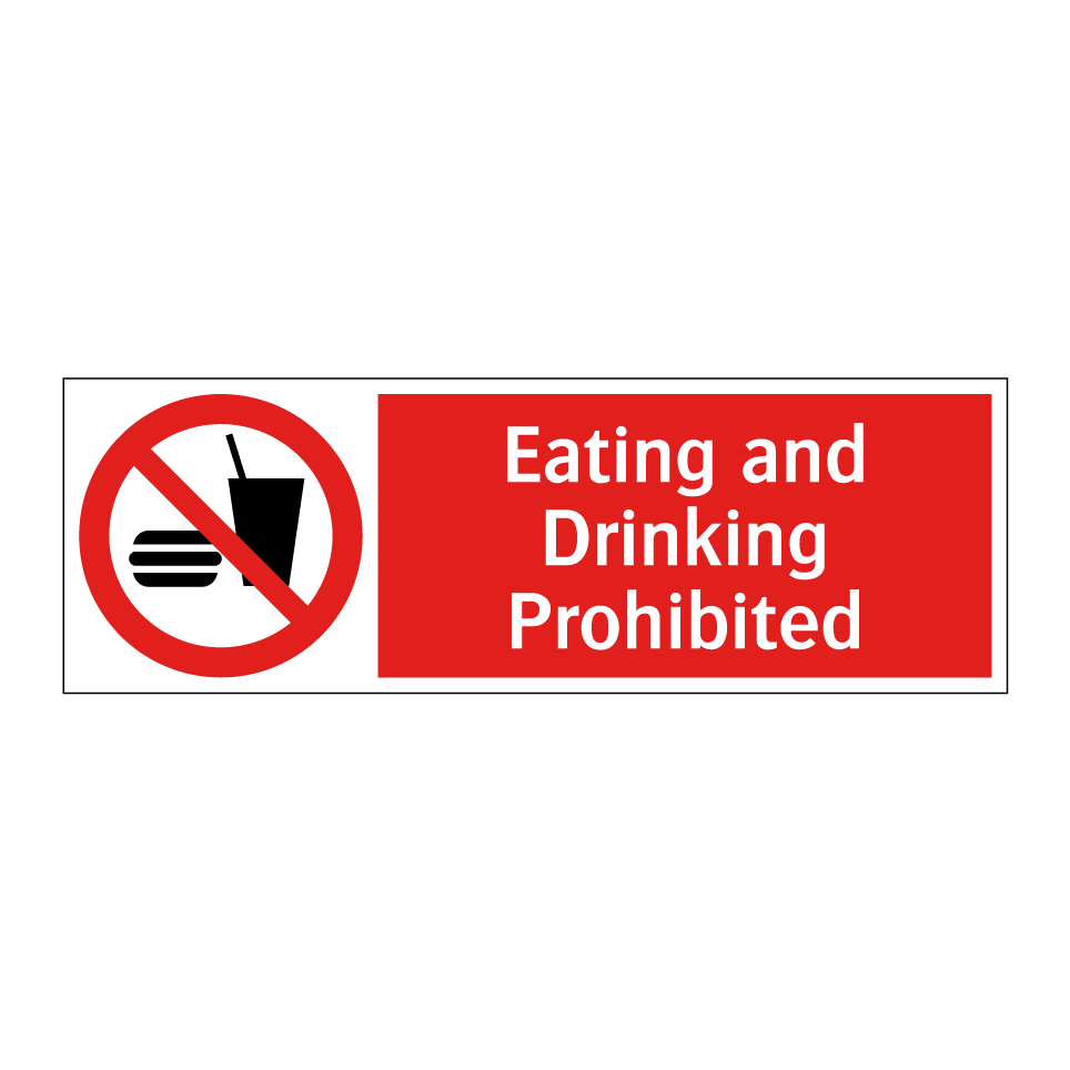 Eating and Drinking Prohibited