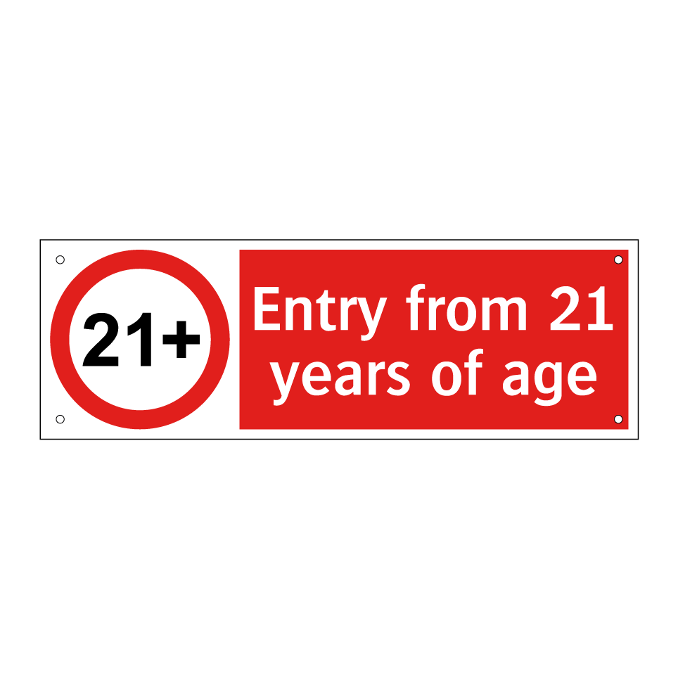 Entry from 21 years of age