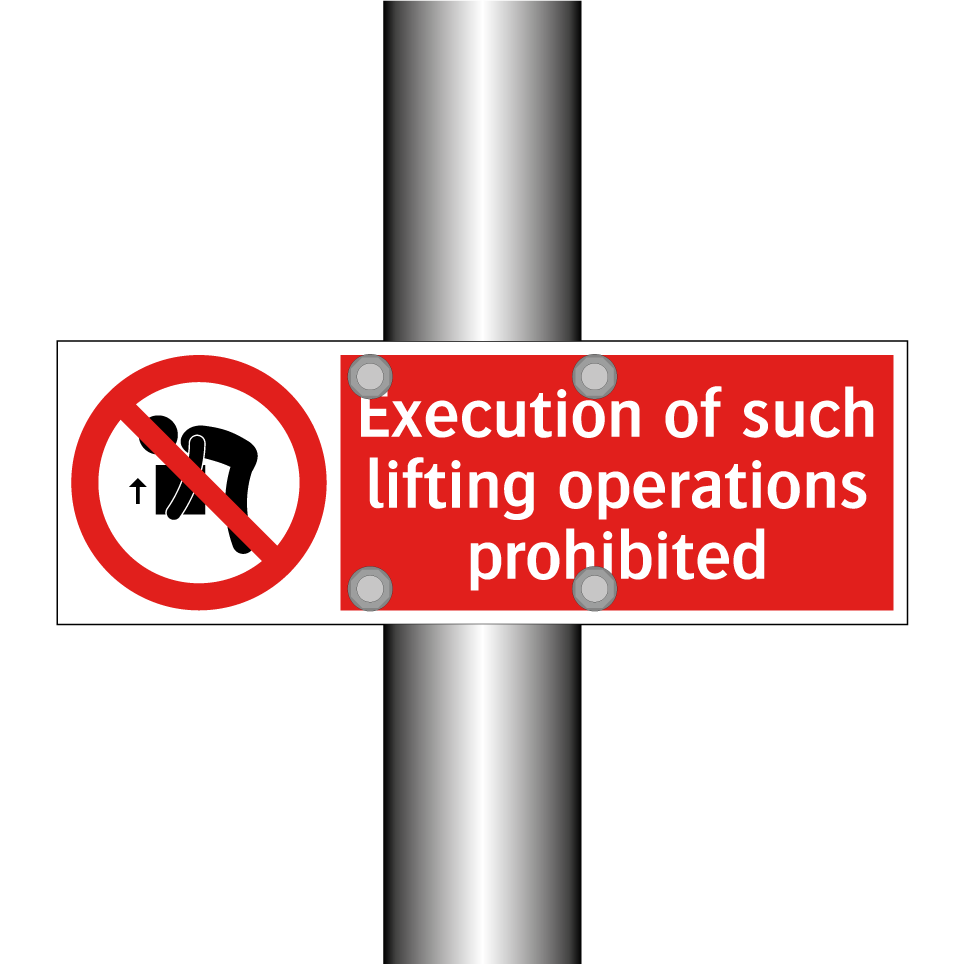 Execution of such lifting operations prohibited