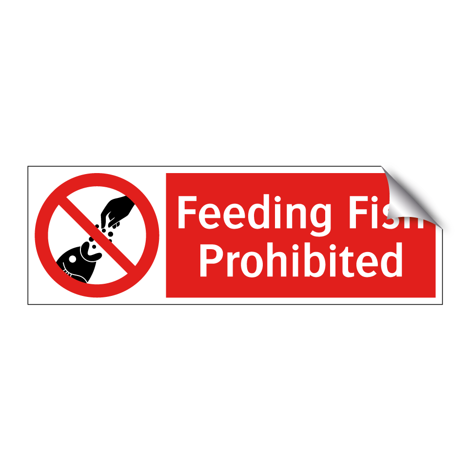 Feeding Fish Prohibited