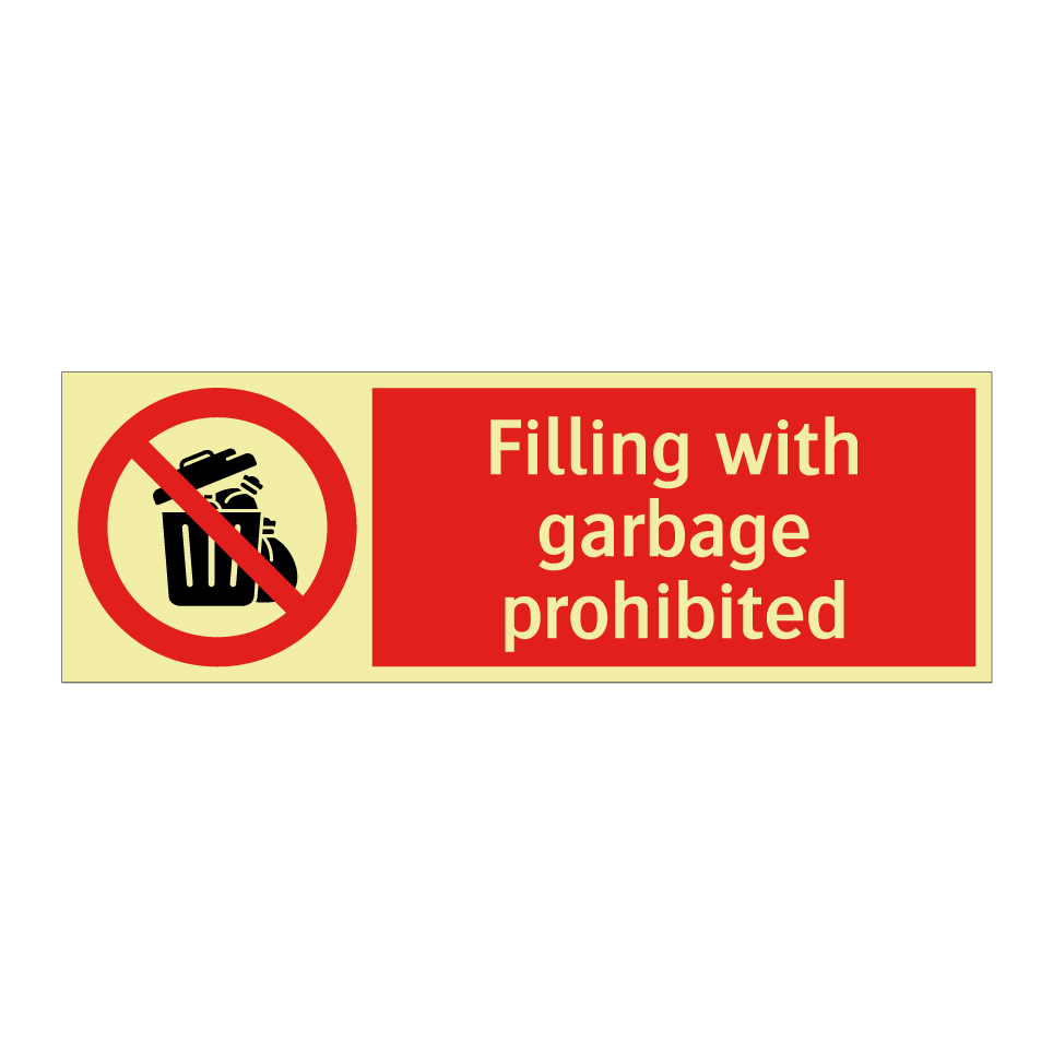 Filling with garbage prohibited