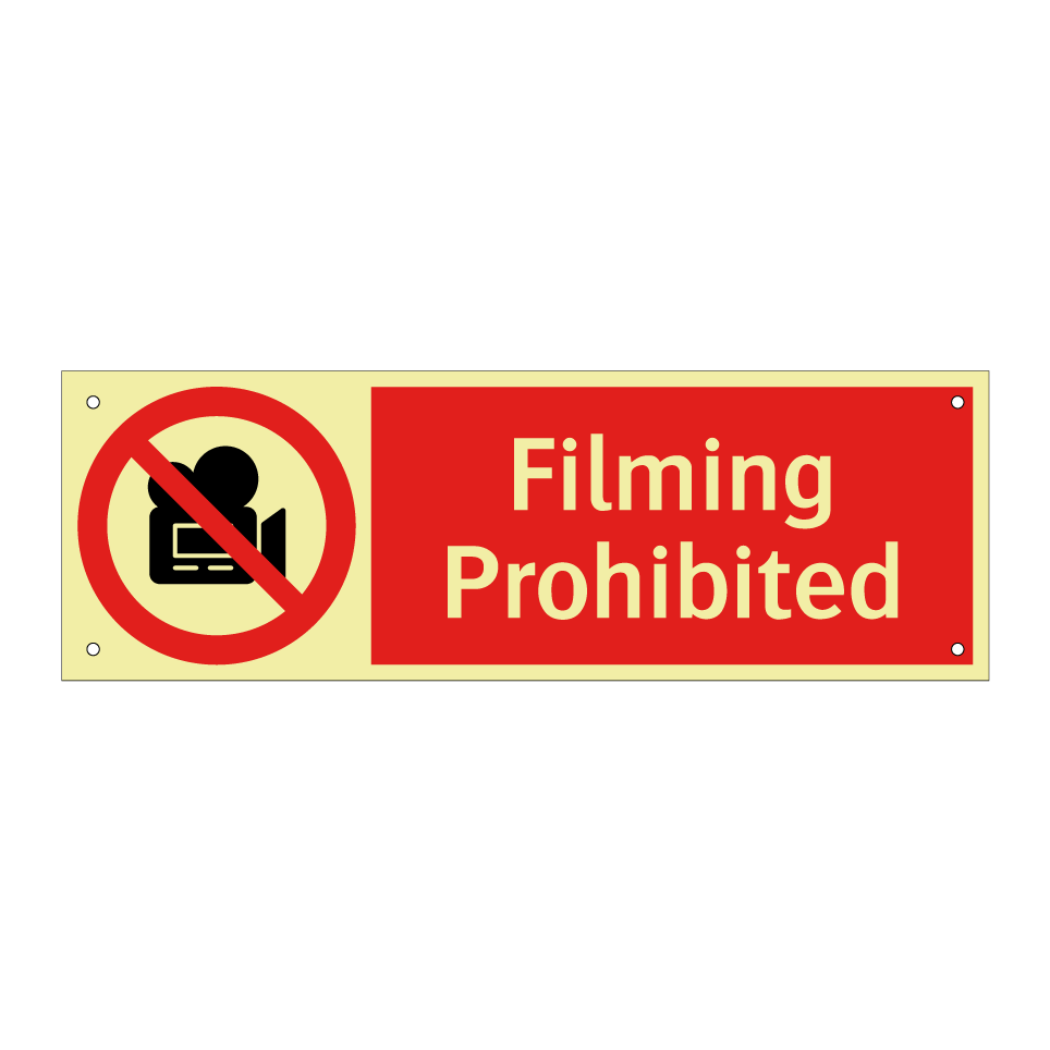 Filming Prohibited