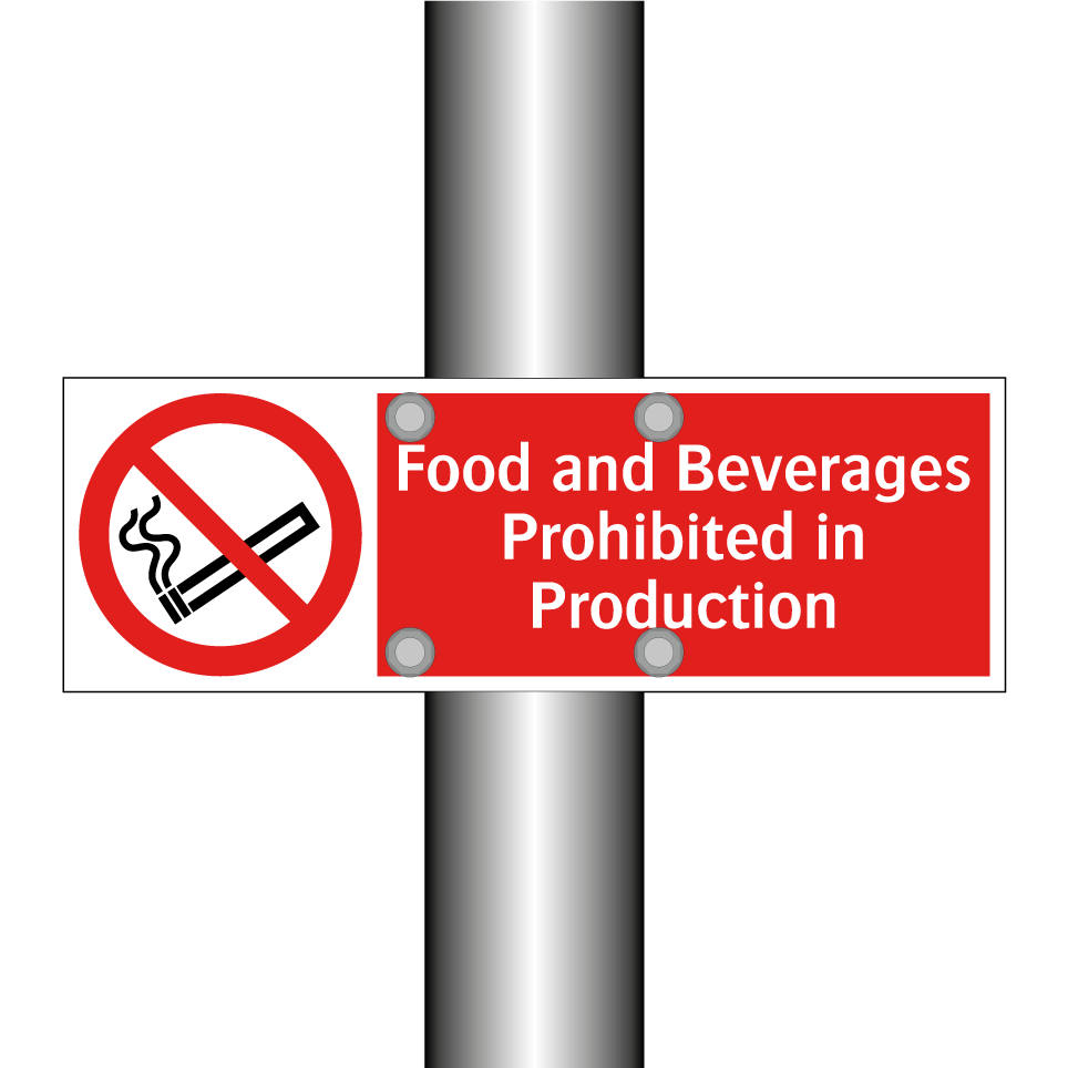 Food and Beverages Prohibited in Production
