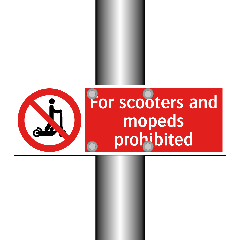 For scooters and mopeds prohibited