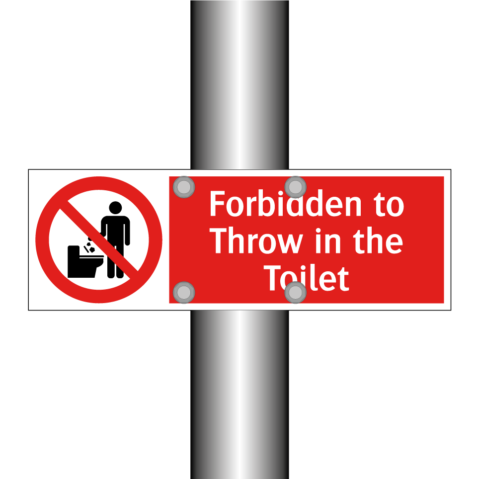 Forbidden to Throw in the Toilet