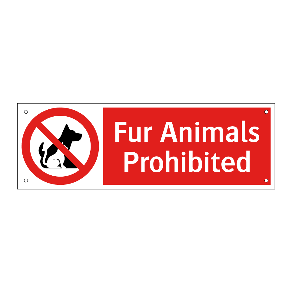 Fur Animals Prohibited