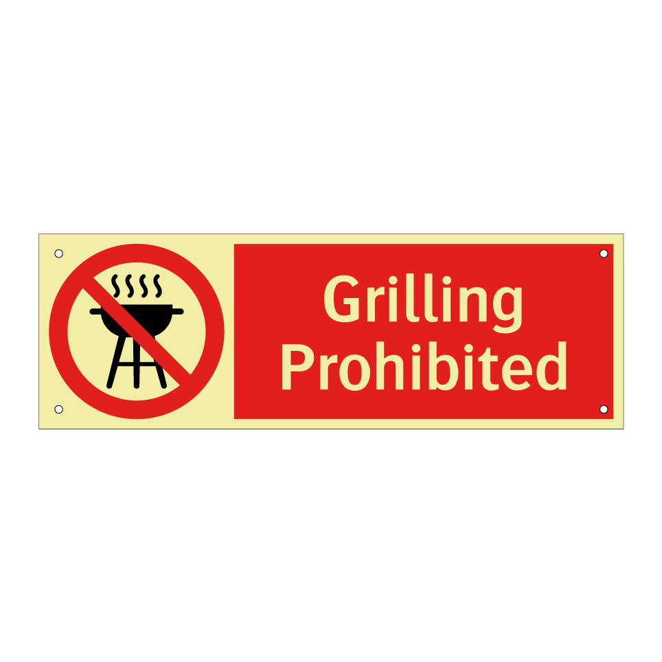 Grilling Prohibited