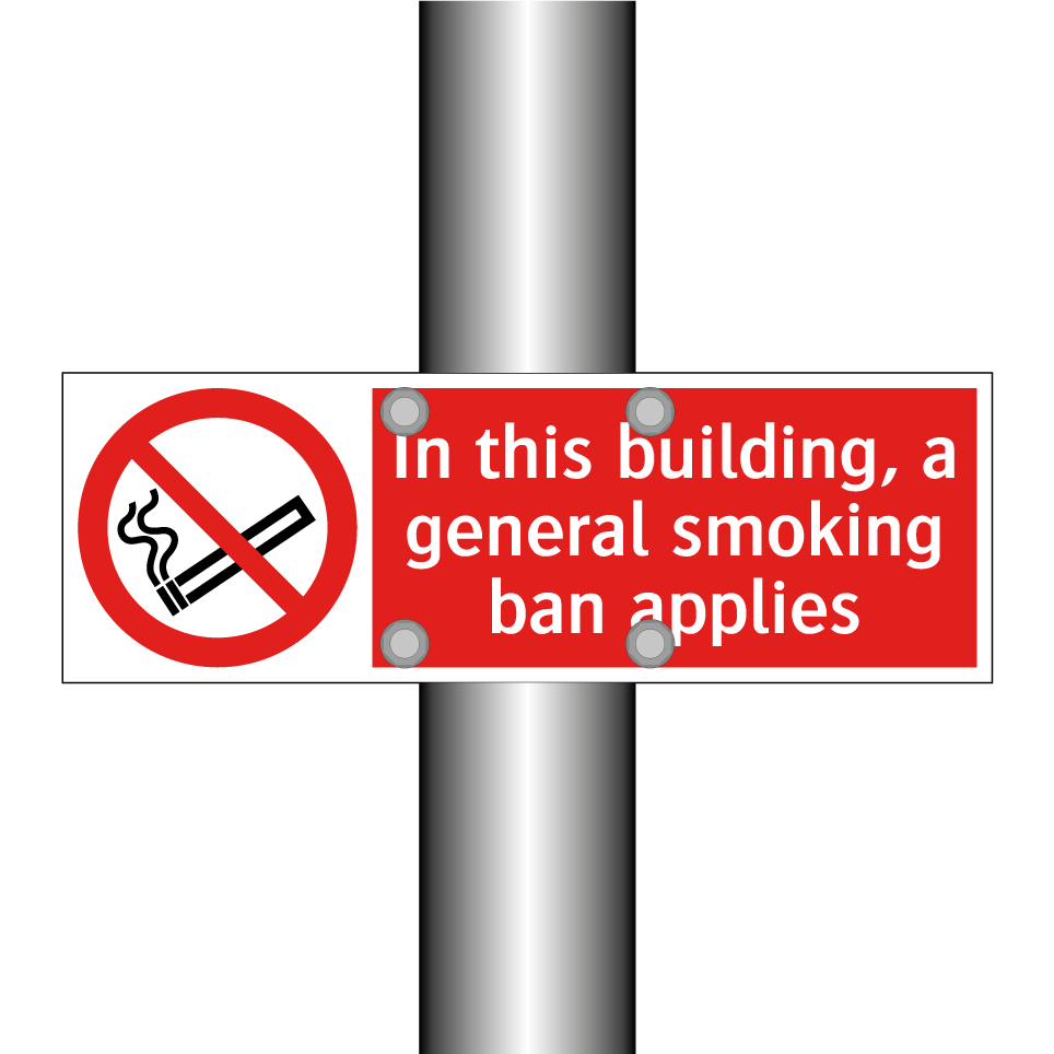 In this building, a general smoking ban applies