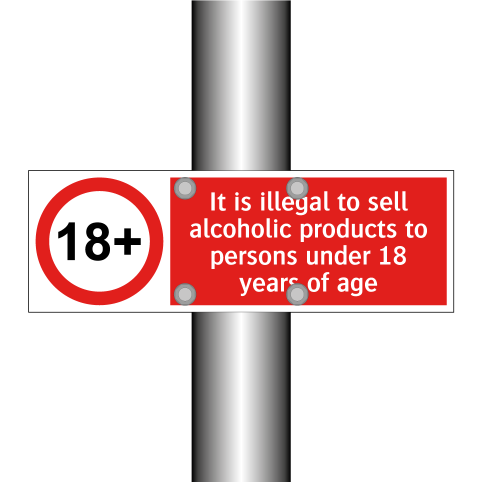 It is illegal to sell alcoholic products to persons under 18 years of age