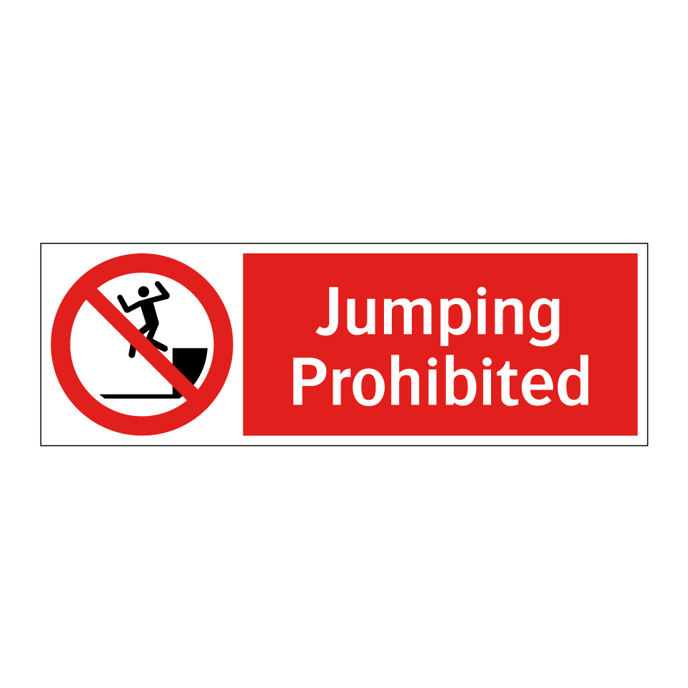 Jumping Prohibited