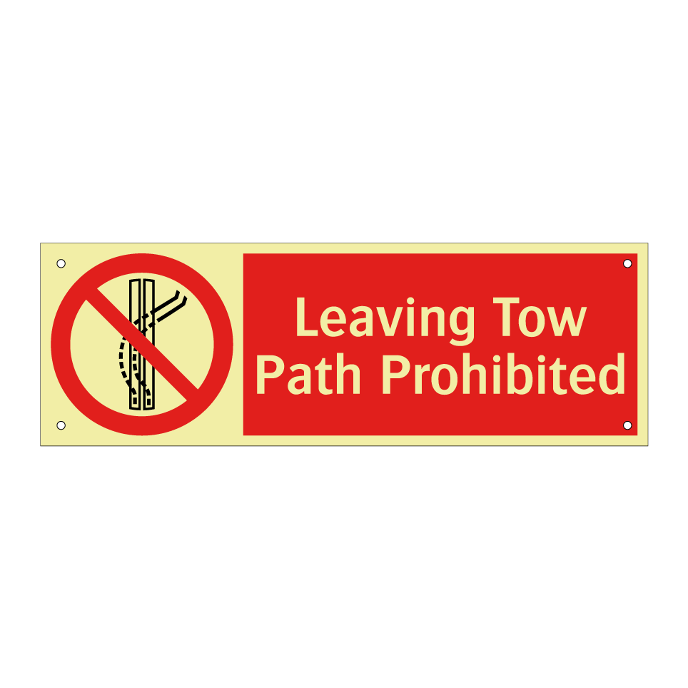 Leaving Tow Path Prohibited