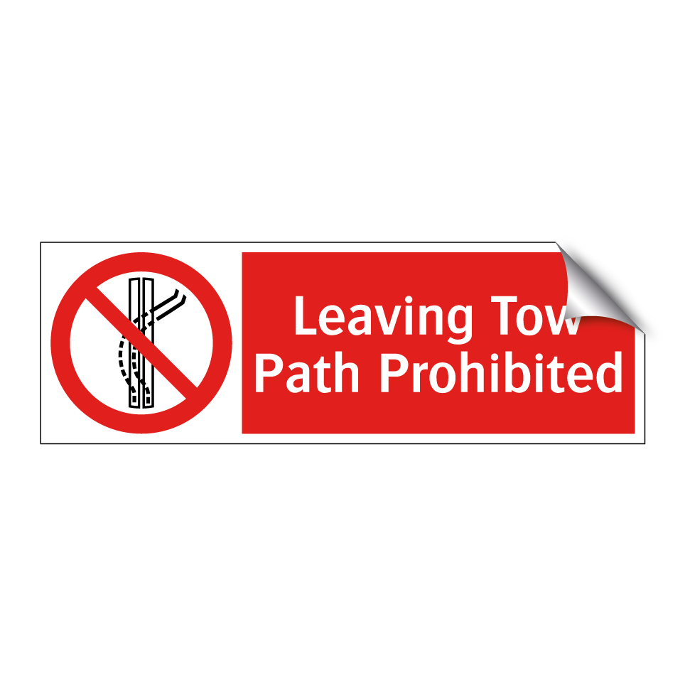 Leaving Tow Path Prohibited