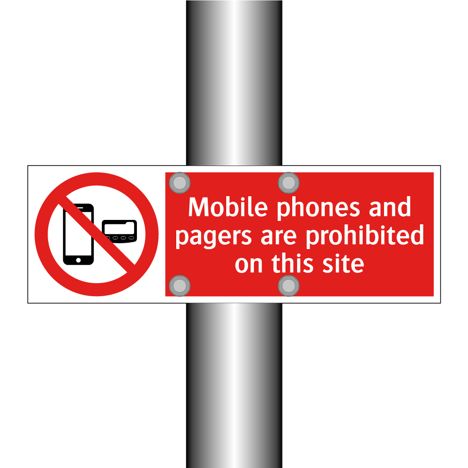 Mobile phones and pagers are prohibited on this site