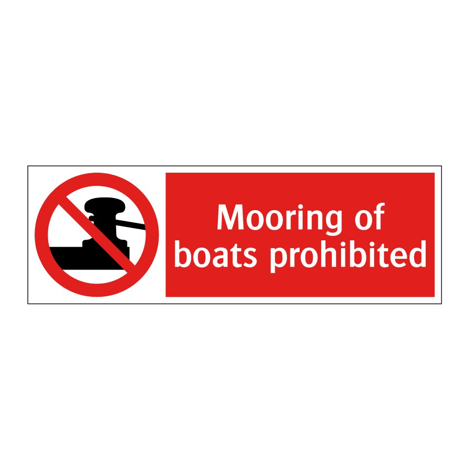 Mooring of boats prohibited