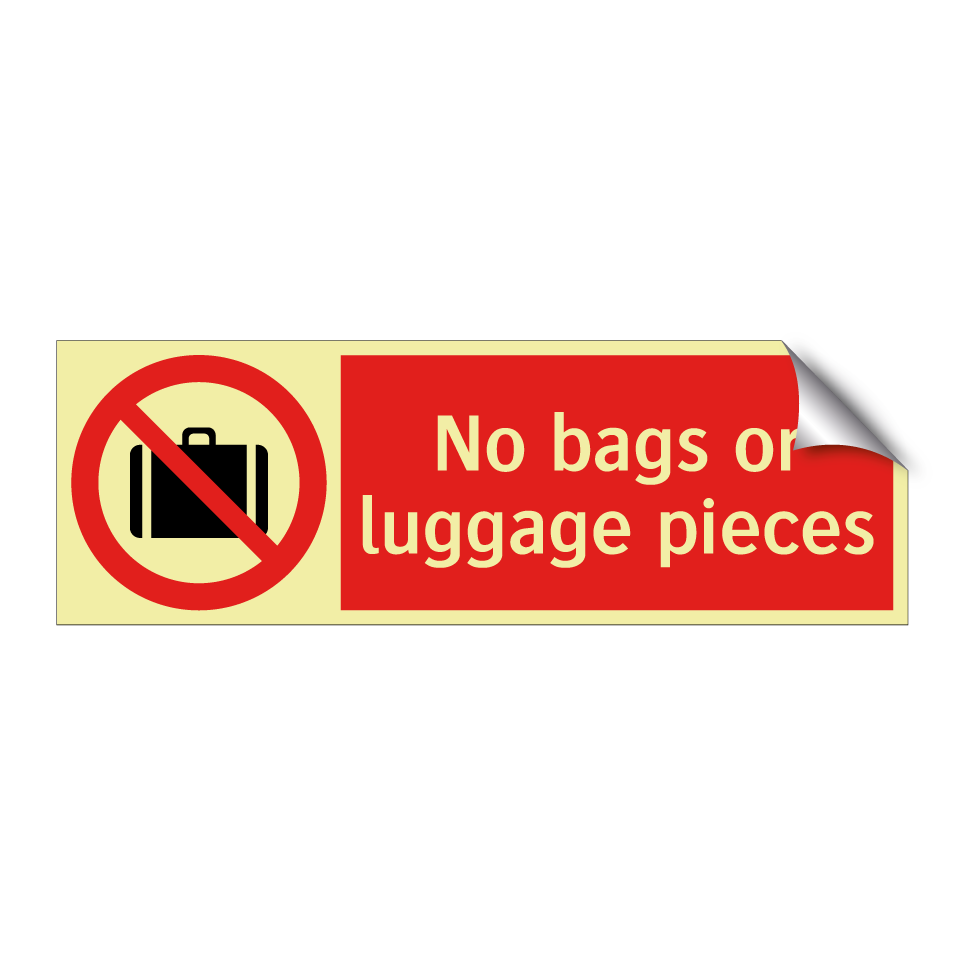 No bags or luggage pieces