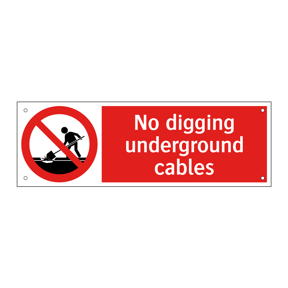No digging underground cables