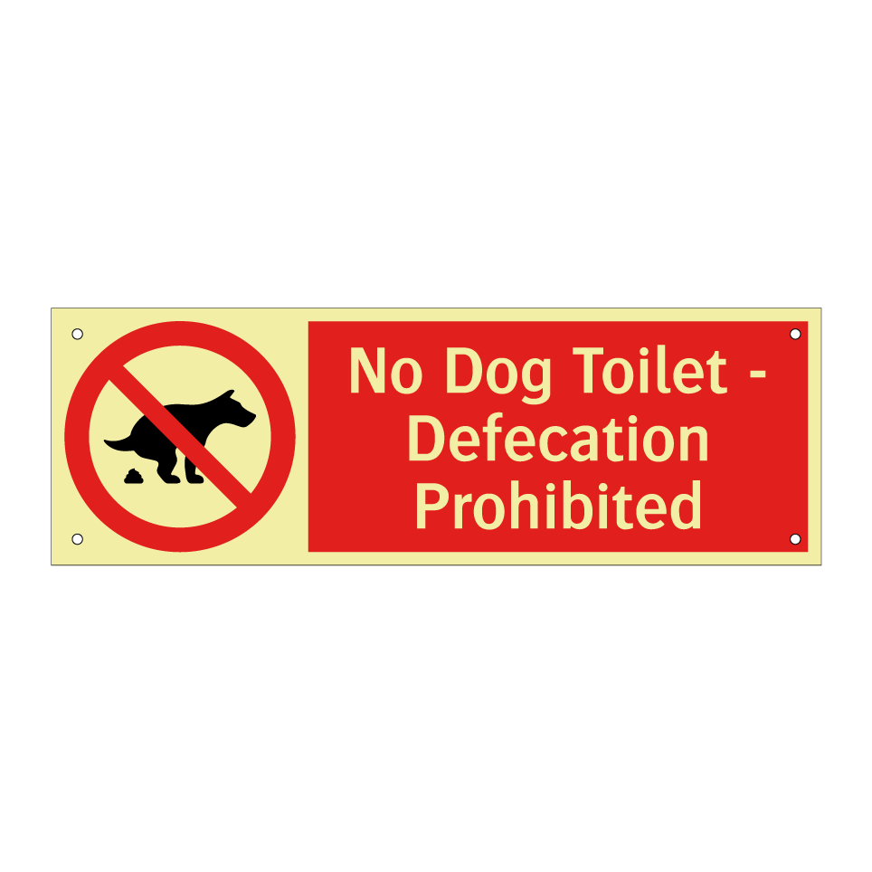 No Dog Toilet - Defecation Prohibited