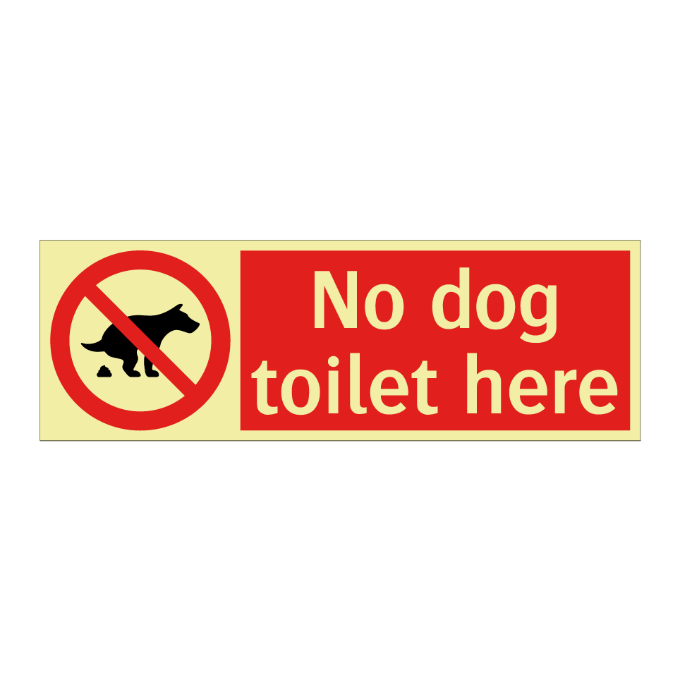 No dog toilet here