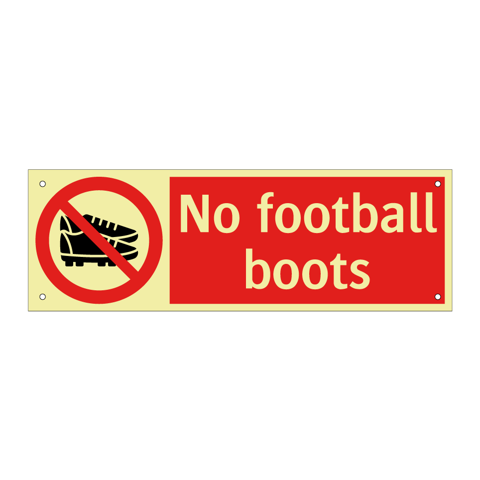 No football boots