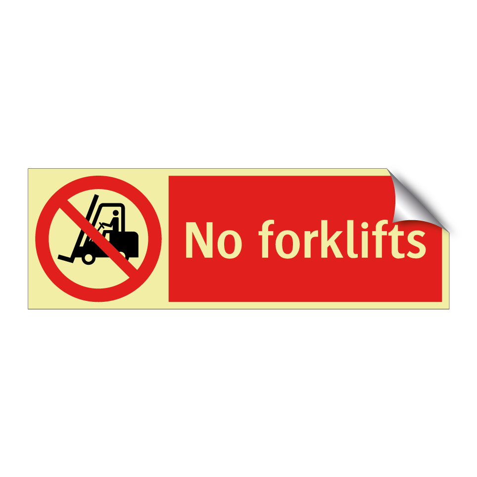 No forklifts