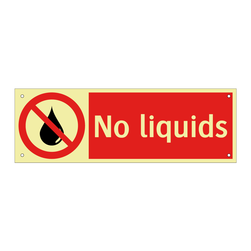 No liquids
