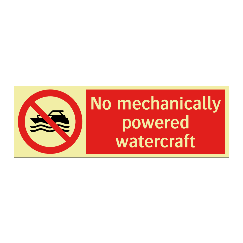 No mechanically powered watercraft